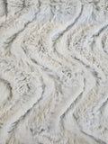 Infinity Light Green/White Peekaboo Wavy Scarf