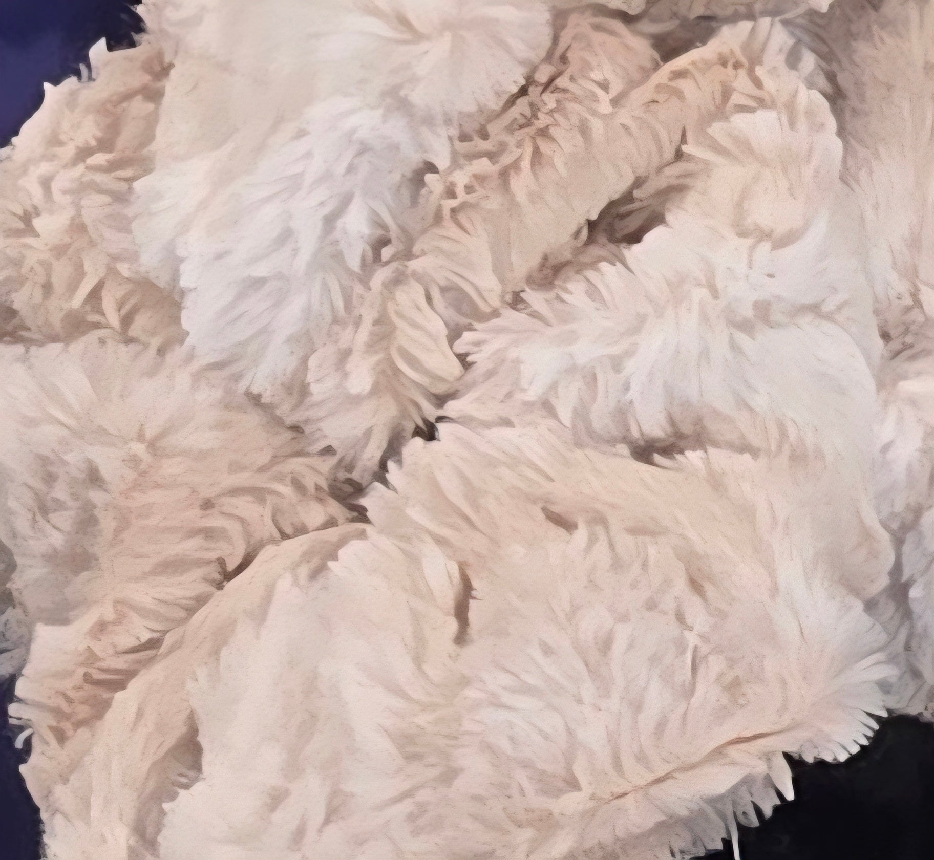 Small Cream Scrunchie