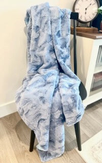 Elderberry Blue Throw Blanket