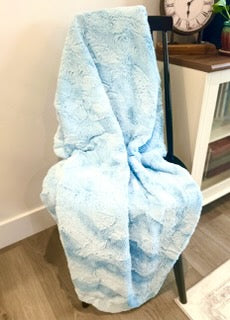 Elderberry Blue Throw Blanket