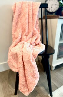 Guava Pink Throw Blanket